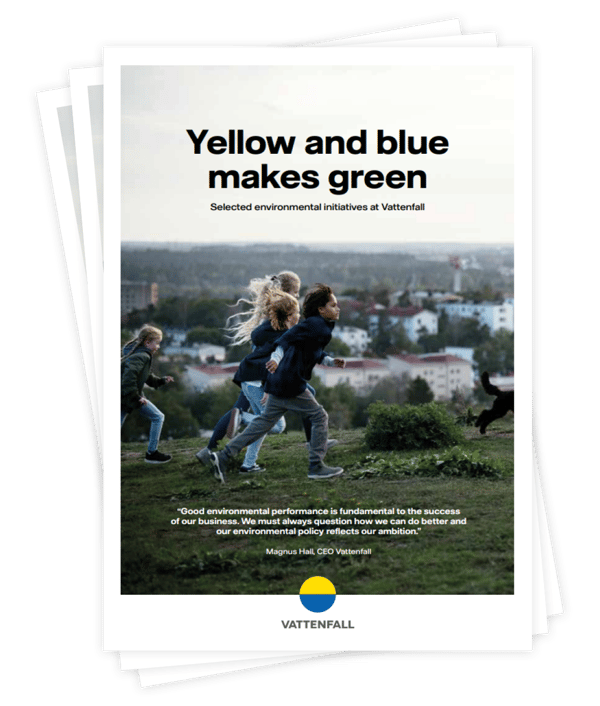 Yellow and blue makes green